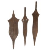 COLLECTION OF X3 AFRICAN CURRENCY SPEARS