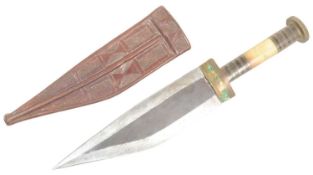 EARLY 20TH CENTURY EAST AFRICAN ETHIOPIAN AFAR / DANAKIL PEOPLE DAGGER