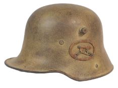 WWI FIRST WORLD WAR GERMAN MACHINE GUNNERS M16 HELMET