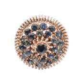 14CT GOLD & SAPPHIRE CLUSTER RING