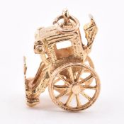 HALLMARKED 9CT GOLD ROYAL CARRIAGE CHARM