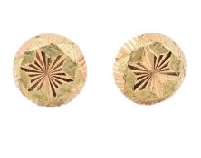 PAIR OF 18CT GOLD SCREW BACK STUD EARRINGS