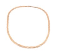 HALLMARKED 9CT GOLD FLAT LINK SNAKE CHAIN NECKLACE