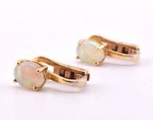 18CT GOLD & OPAL EARRINGS
