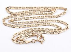 ITALIAN 9CT GOLD MARINER LINK CHAIN NECKLACE