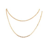 GOLD FANCY CHAIN LINK NECKLACE