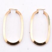 ITALIAN HALLMARKED 9CT GOLD HOOP EARRINGS