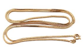 18CT GOLD FOXTAIL CHAIN NECKLACE