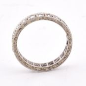 HALLMARKED 9CT WHITE GOLD ETERNITY RING