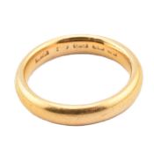 HALLMARKED 22CT GOLD BAND RING
