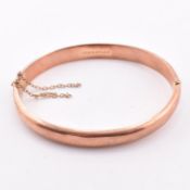 HALLMARKED 9CT ROSE GOLD HINGED BANGLE