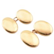 PAIR OF 18CT GOLD CUFFLINKS