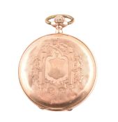 HALLMARKED SWISS 14CT GOLD FULL HUNTER POCKET WATCH AF