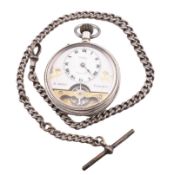 EARLY 20TH CENTURY SWISS OPENFACE POCKET WATCH