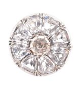 SILVER & GOLD PASTE CLUSTER RING