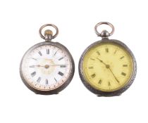TWO VICTORIAN HALLMARKED SILVER POCKET WATCHES