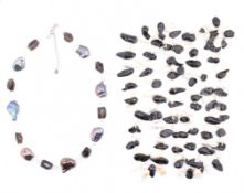 TWO CULTURED PEARL NECKLACES WITH CERTIFICATES