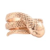9CT GOLD SNAKE RING