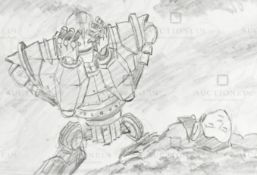 THE IRON GIANT - ORIGINAL DRAWING BY RICHARD BAZLEY