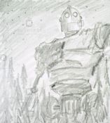 THE IRON GIANT - ORIGINAL DRAWING BY RICHARD BAZLEY