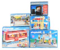 PLAYMOBIL - COLLECTION OF ASSORTED TRAIN PLAYSETS & ACCESORIES