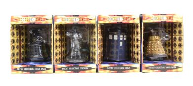DOCTOR WHO - X4 BBC LICENSED DIECAST ACTION FIGURES