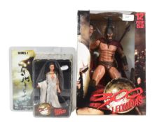 300 - TWO BOXED NECA 300 MOVIE ACTION FIGURES
