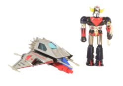 Popy / Popinica (Japan) - x2 vintage 1970s Japanese retro toys comprising UFO Robot Grendizer /