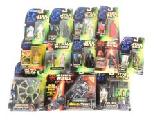 STAR WARS - COLLECTION OF POWER OF THE FORCE CARDED ACTION FIGURES