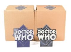 DOCTOR WHO - ROBERT HARROP - X2 HAND PAINTED COLLECTOR PLAQUES