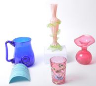 COLLECTION OF VICTORIAN LATE 19TH CENTURY GLASS PIECES
