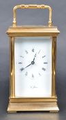 ST JAMES - 20TH CENTURY BRASS CARRIAGE CLOCK