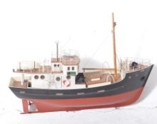VINTAGE 20TH CENTURY SCRATCH BUILT SAILING BOAT / SHIP