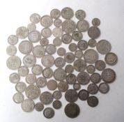 COLLECTION OF .500 SILVER BRITISH COINS