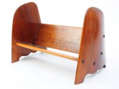 20TH CENTURY WALNUT BOOK TROUGH