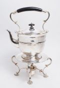 19TH CENTURY SILVER PLATED SPIRIT KETTLE