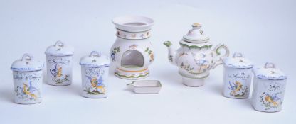 COLLECTION OF EARLY 20TH CENTURY FRENCH EARTHENWARE