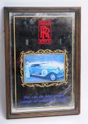 ROLLS ROYCE - VINTAGE ADVERTISING MIRROR