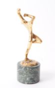 20TH CENTURY CAST BRONZE DANCER FIGURE
