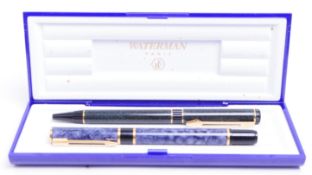 WATERMAN - TWO LATE 20TH CENTURY FRENCH FOUNTAIN AND BALLPOINT PEN