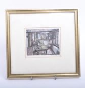 HOWARD PHIPPS (B. 1954) - 1985 'TIMBERED INTERIOR' WOOD ENGRAVING