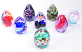 CAITHNESS - COLLECTION OF EIGHT LATE 20TH CENTURY GLASS PAPERWEIGHTS