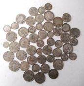COLLECTION OF .500 SILVER BRITISH COINS
