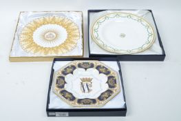 ROYAL CROWN DERBY - BOXED COMMEMORATIVE DISPLAY PLATES