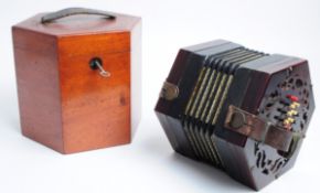 LACHENAL AND CO - LATE 19TH / EARLY 20TH CENTURY CONCERTINA