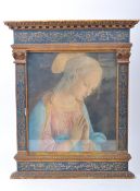 20TH CENTURY FLORENTINE CARVED GILT WALL HANGING FRAME