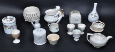 COLLECTION OF 20TH CENTURY ASSORTED WHITE PORCELAIN KITCHEN WARES