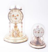 TWO VINTAGE 20TH CENTURY GERMAN ANNIVERSARY MANTEL CLOCKS