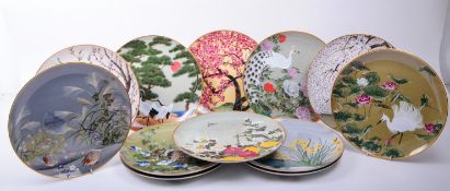 FRANKLIN MINT - COLLECTION OF 1979 JAPANESE PORCELAIN COLLECTOR PLATES