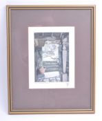 ANTHONY R DAWSON - 1997 'EARLY SPRING, HIDCOTE' COLOURED ETCHING